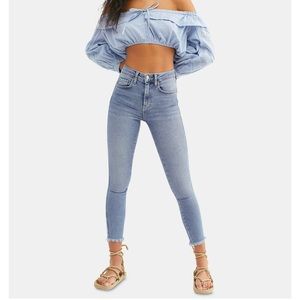 Free People Raw High Rise Jegging